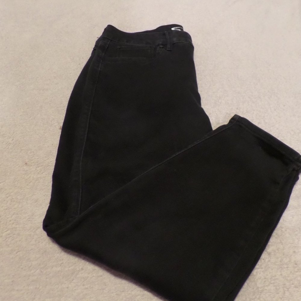 Seven7 Womens Black Jeans High Rise Skinny Crop – Size 16   (271)